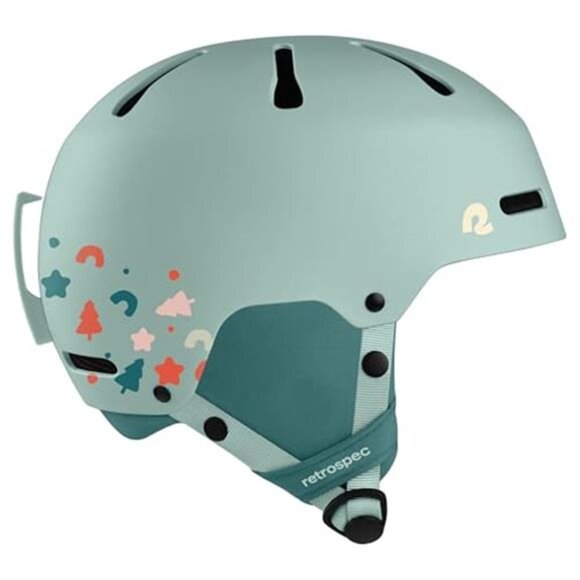 Kids Ski Helmet Snowboard Helmet Adjustable Winter Sports Gear with Goggle Clip